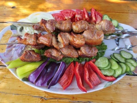 Утка шашлык